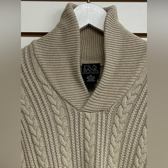 Jos. A. Bank Executive Collection Cable Knit Long Sleeve Pullover Sweater Cotton - Picture 2 of 10